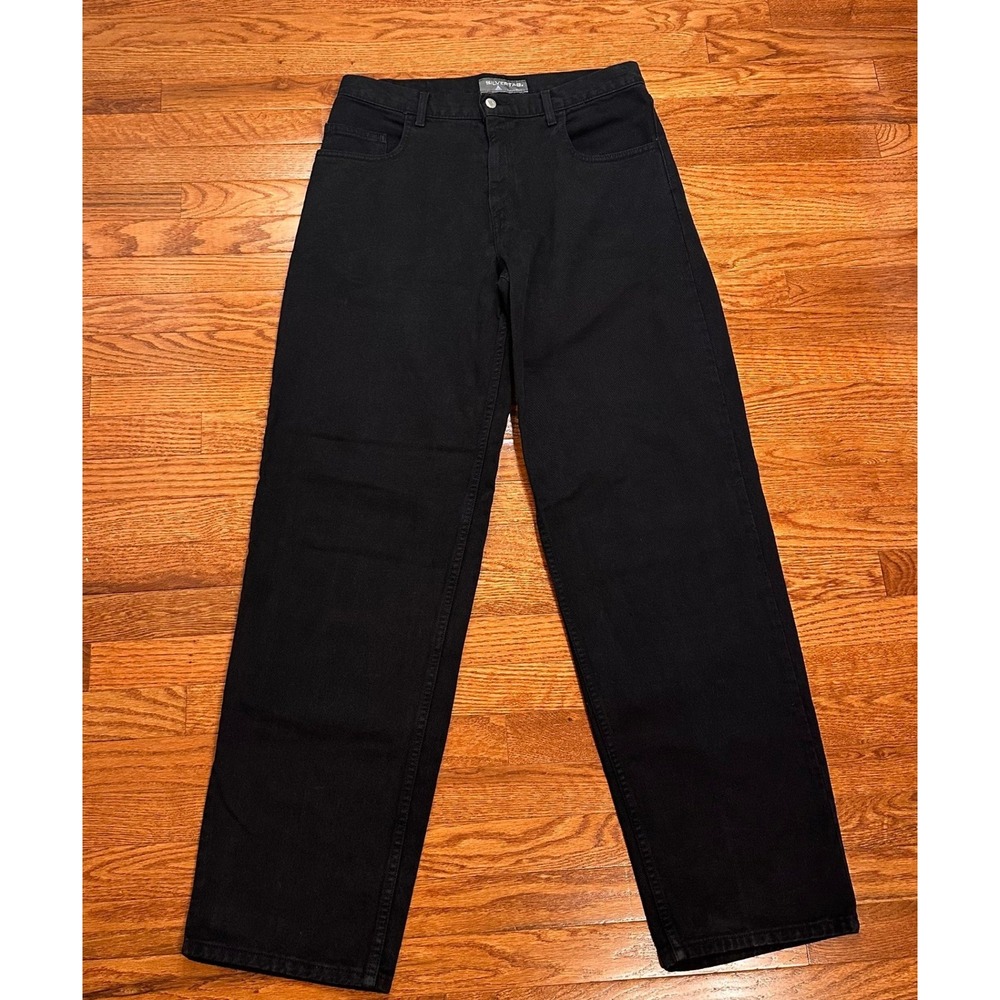 Vintage Levi's SilverTab Baggy Jeans Fits Mens 34x35 Black‎ Denim Relaxed Wide
